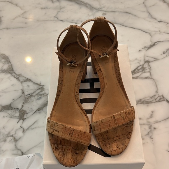Schutz Cortica Plus cork sandal natural sz 9 - Picture 2 of 7